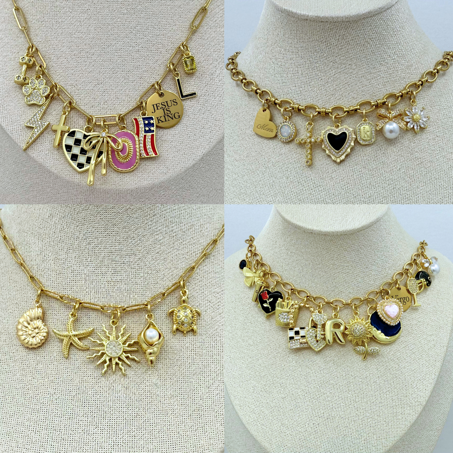 Build Your Own Custom Charm Necklace or Bracelet