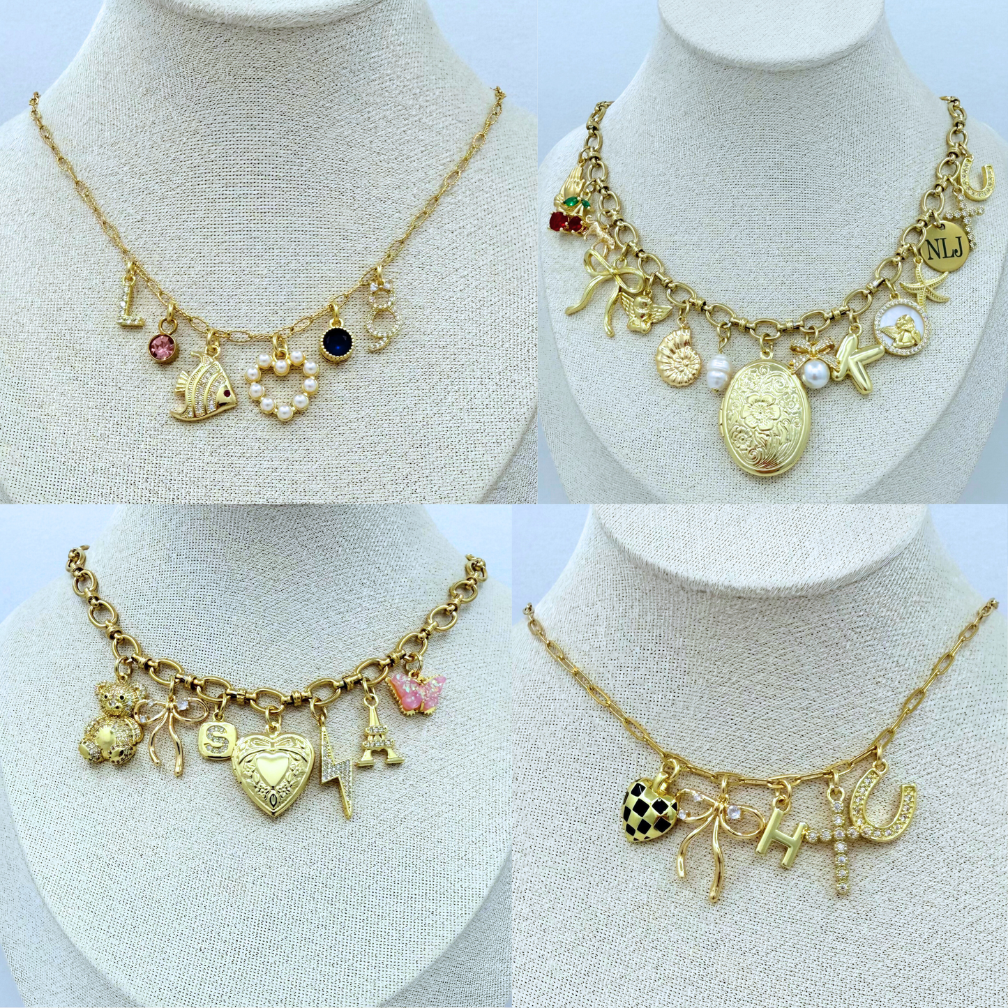 Build Your Own Custom Charm Necklace or Bracelet