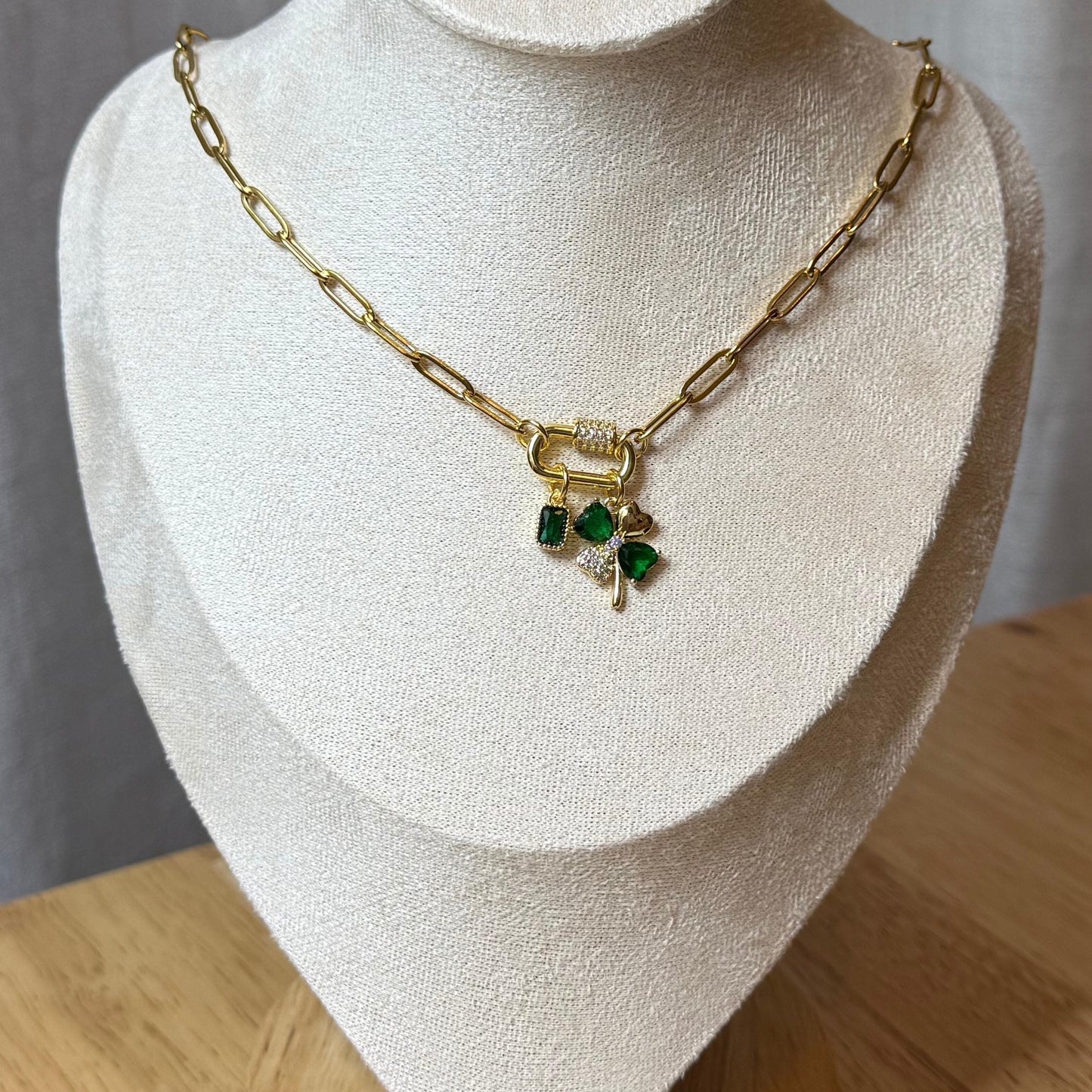 Custom St. Patrick’s Day Charm Necklace