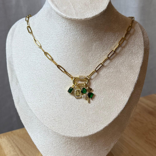 Custom St. Patrick’s Day Charm Necklace